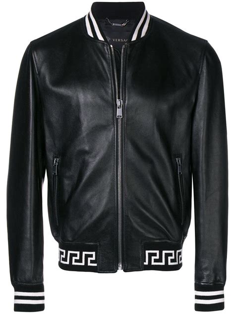 mens versace shirt jackets|versace leather jacket men's.